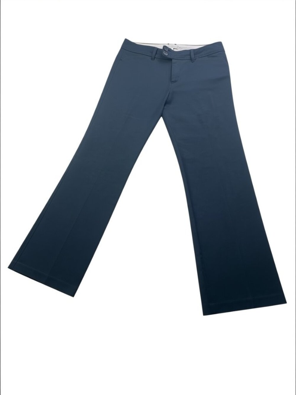 Banana Republic Martin Fit Stretch Cotton Trouser Pants Sz 12 Black #334i